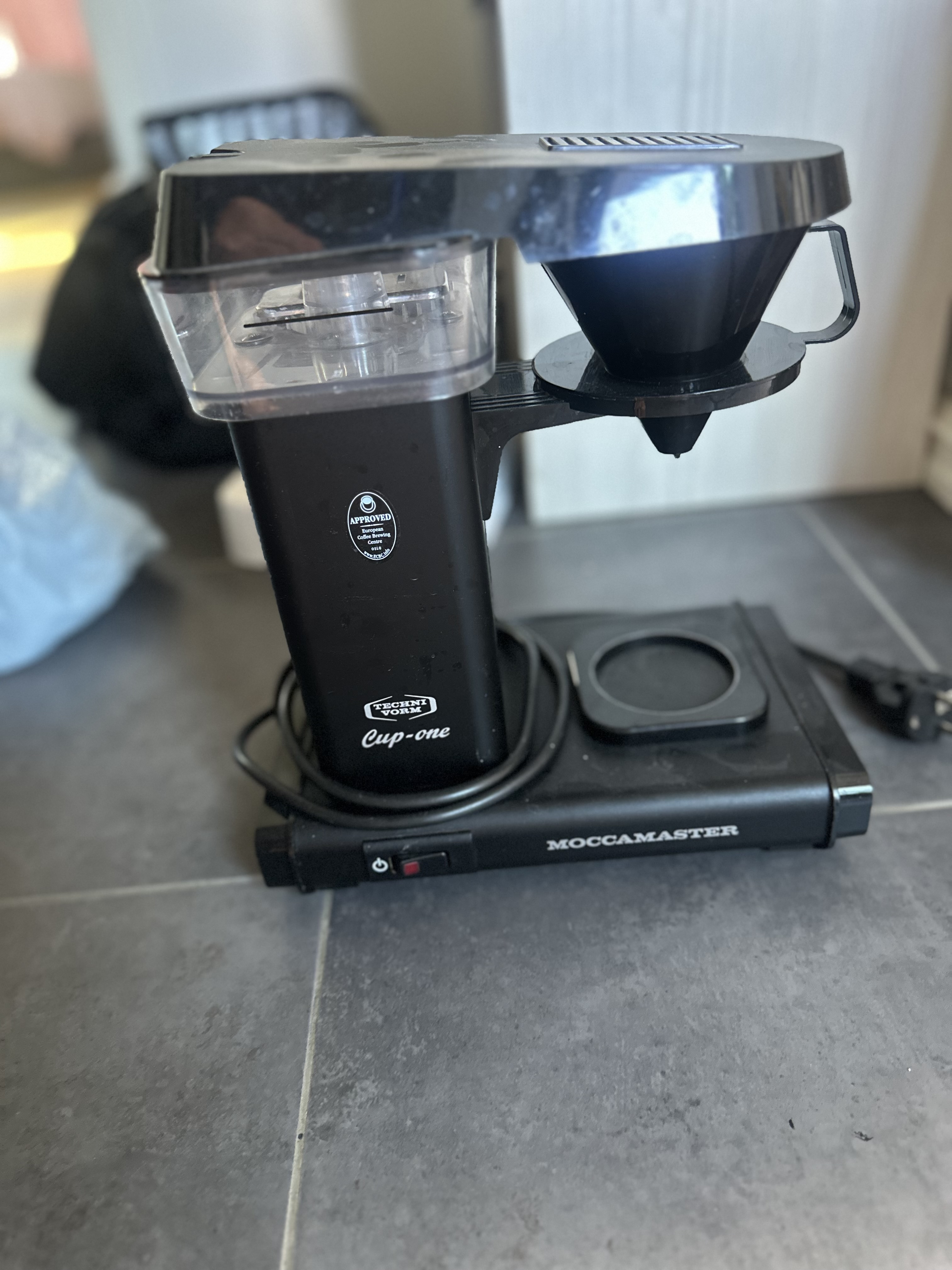 Technivorm moccamaster cup-one – premium enkopp kaffemaskin (svart)