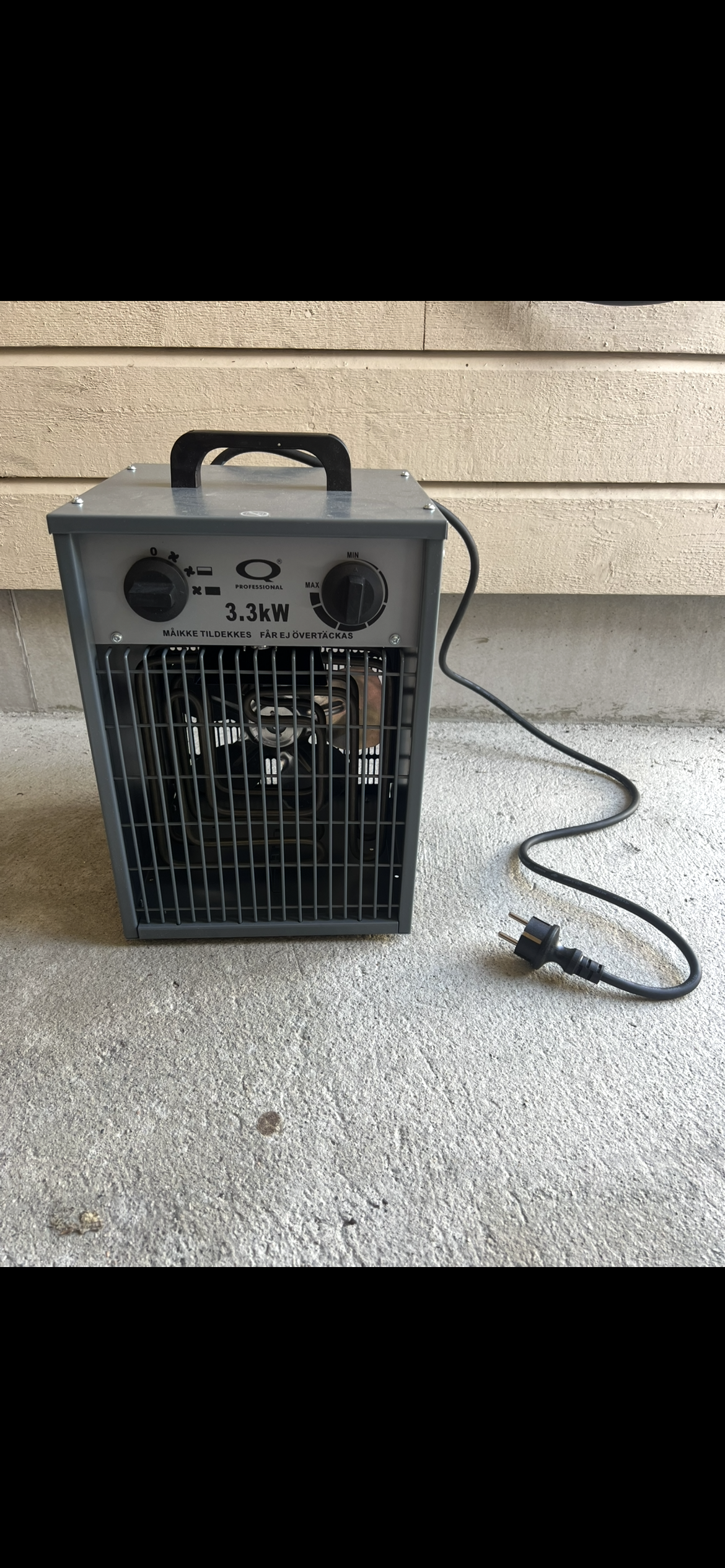 Varmevifte/byggtørker 3,3kw