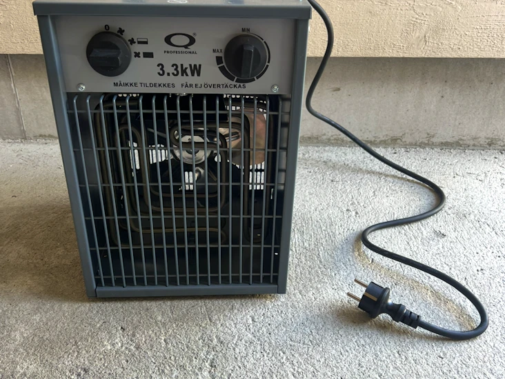 Varmevifte/byggtørker 3,3kw