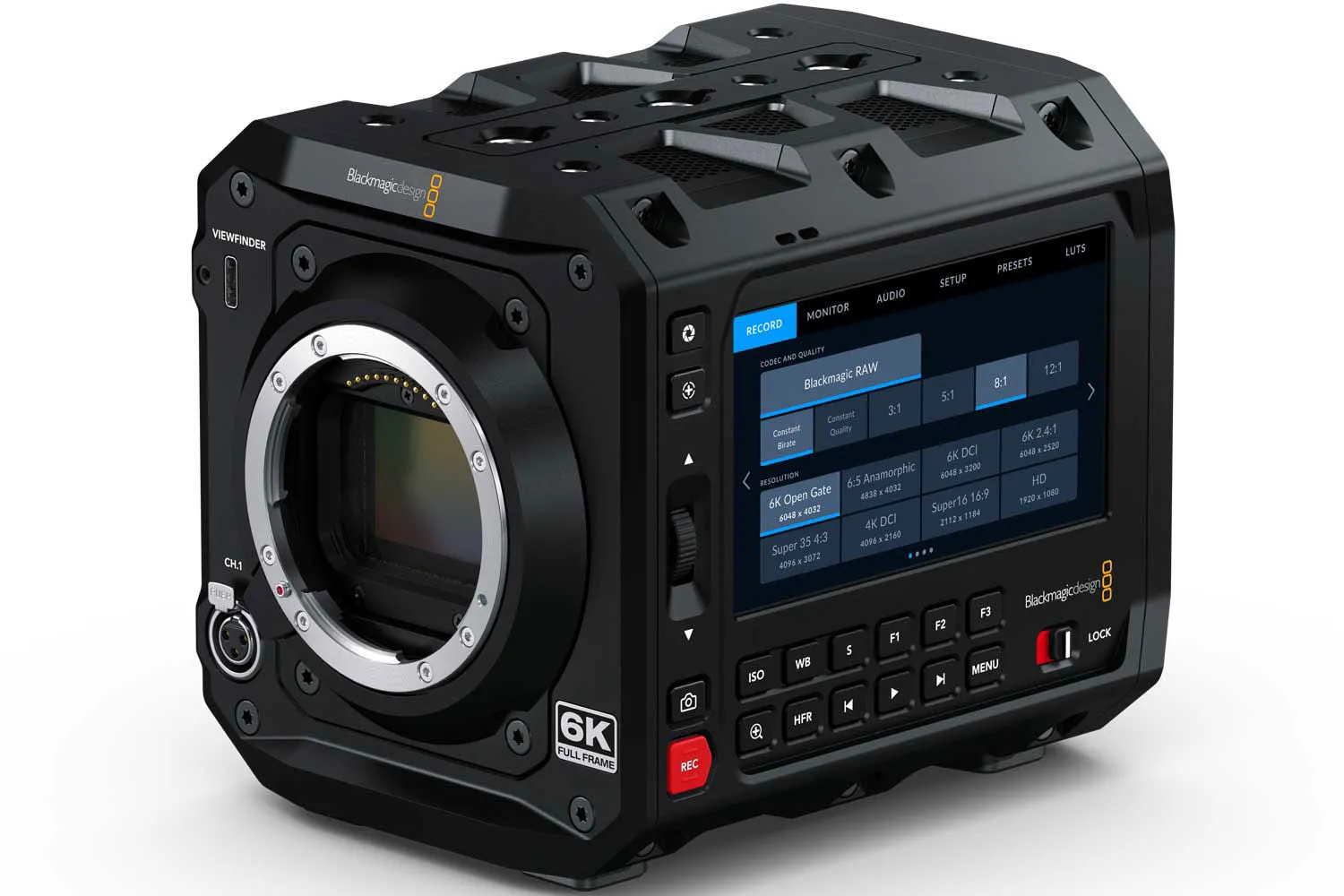 Blackmagic pyxis 6k cinema camera l mount 20-60mm lens ef pl 1tb 98wh battery