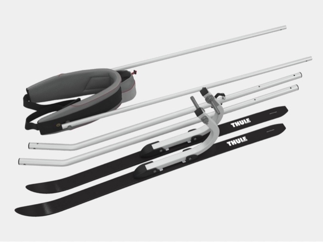 Thule ski set, chariot 