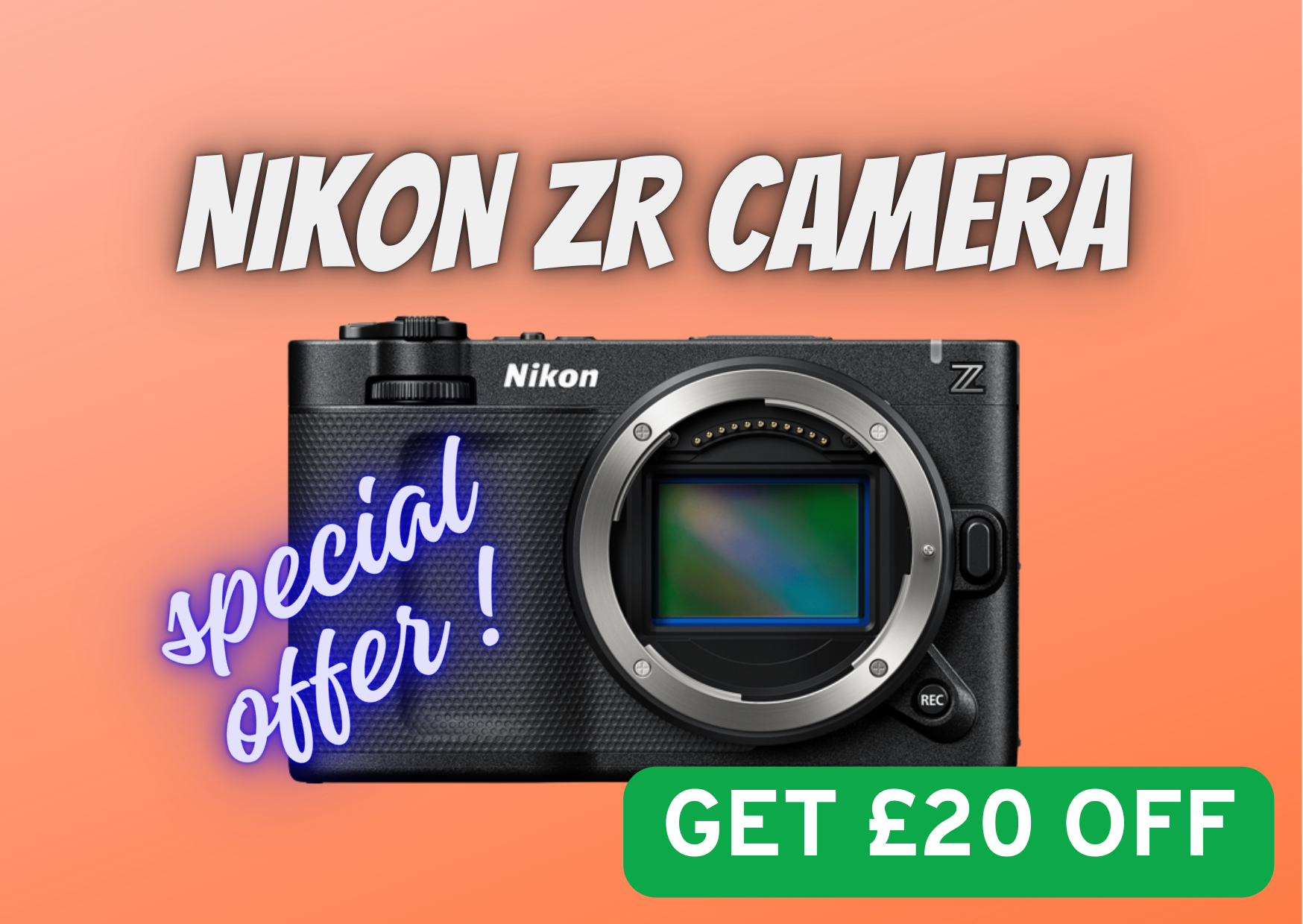 Nikon zr body full frame 6k cinema camera  gb