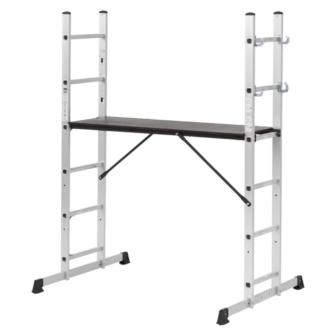 Kombinationsstege och arbetsplattform – perfekt för alla höjder!