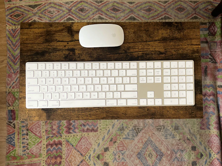 Apple mouse and keyboard