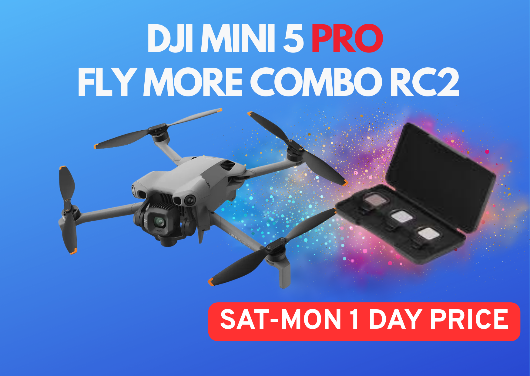 Dji mini 5 pro fly more combo rc2 drone new customer discount