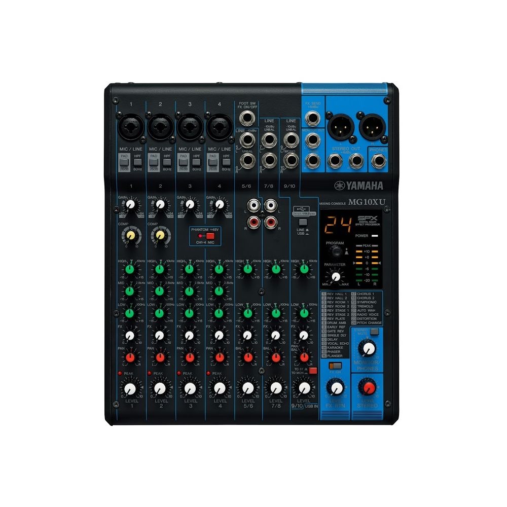 Yamaha mg10xu analog usb mixer