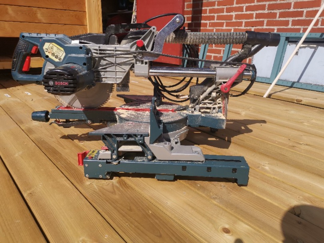 Gersåg med stativ på hjul