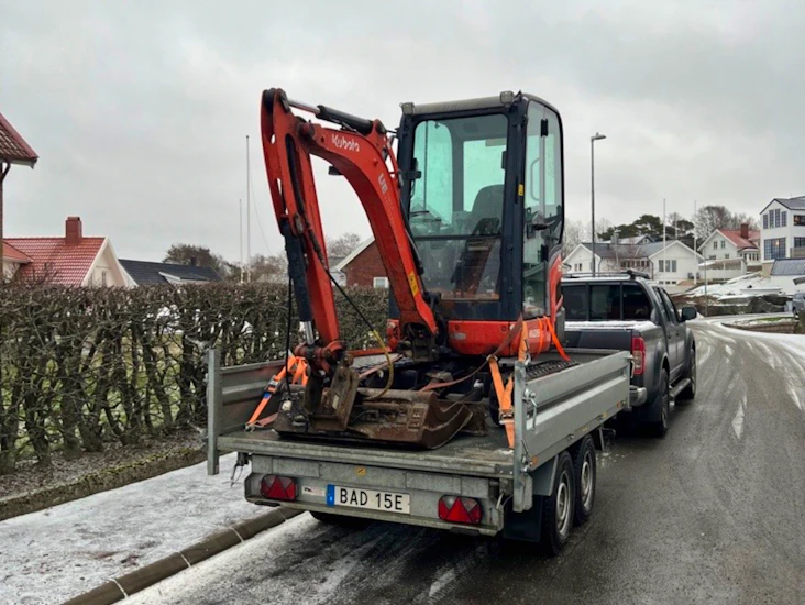 🚜+🚛= 🔥 minigrävare + tippsläp | komplett paket med tilt & 3-vägstipp