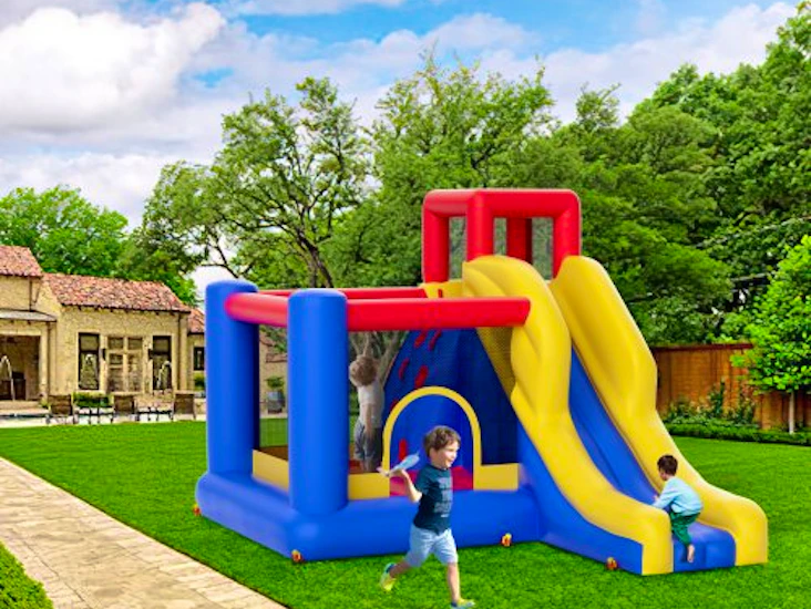 Hoppborg med rutschkana 3,4 x 2,6 x 2,3 meter