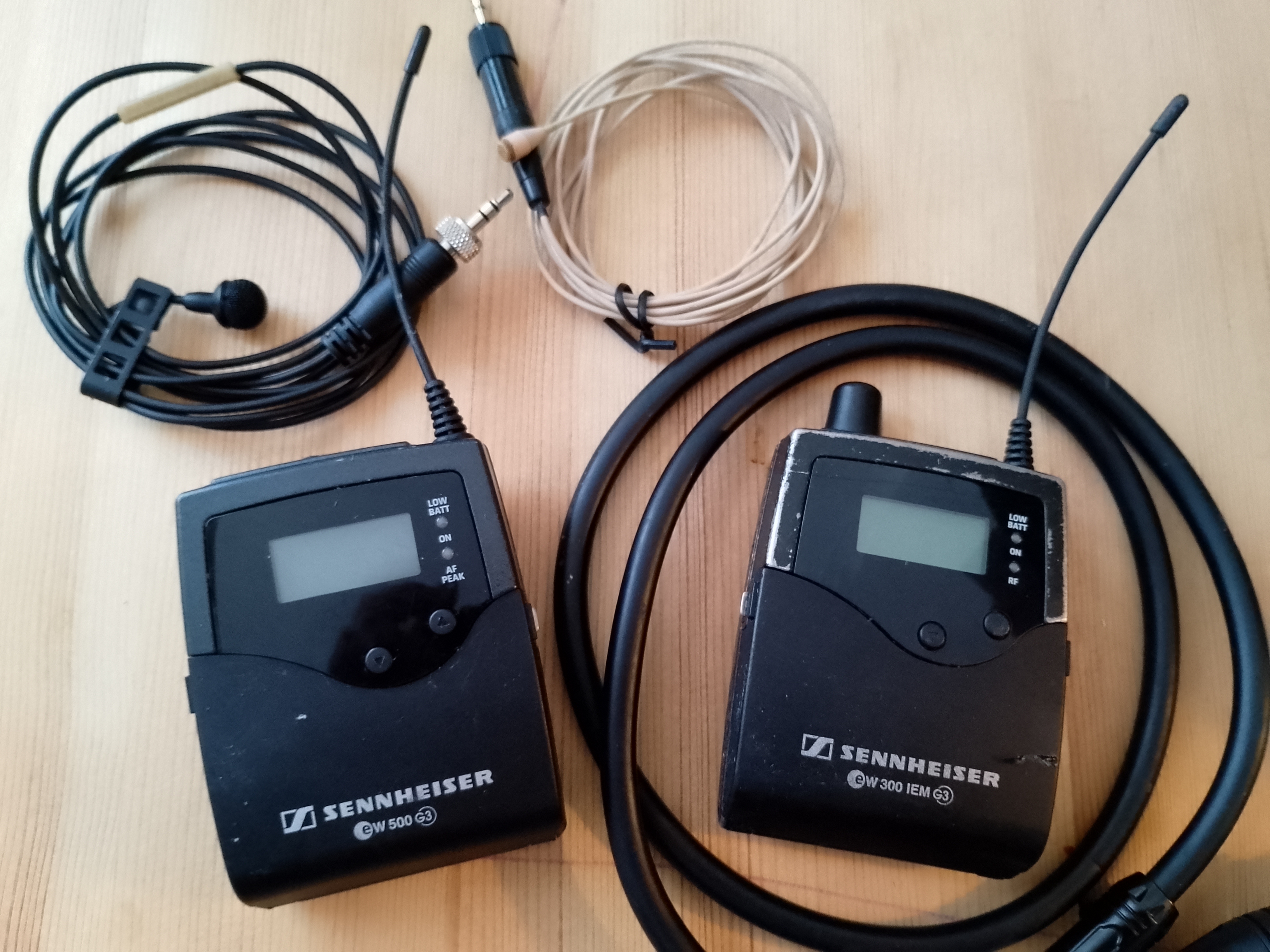 Wireless lav/lapel microphone kit - sennheiser g3 + dpa 4061 microphone for cameras