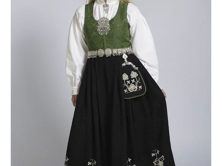 Follobunad grønn/svart