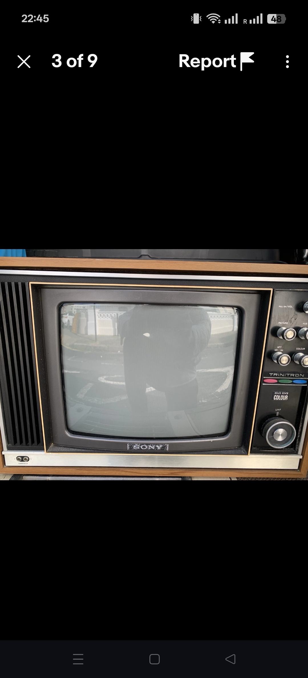 Sony trinitron vintage crt color tv receiver television working prop kv130 oub