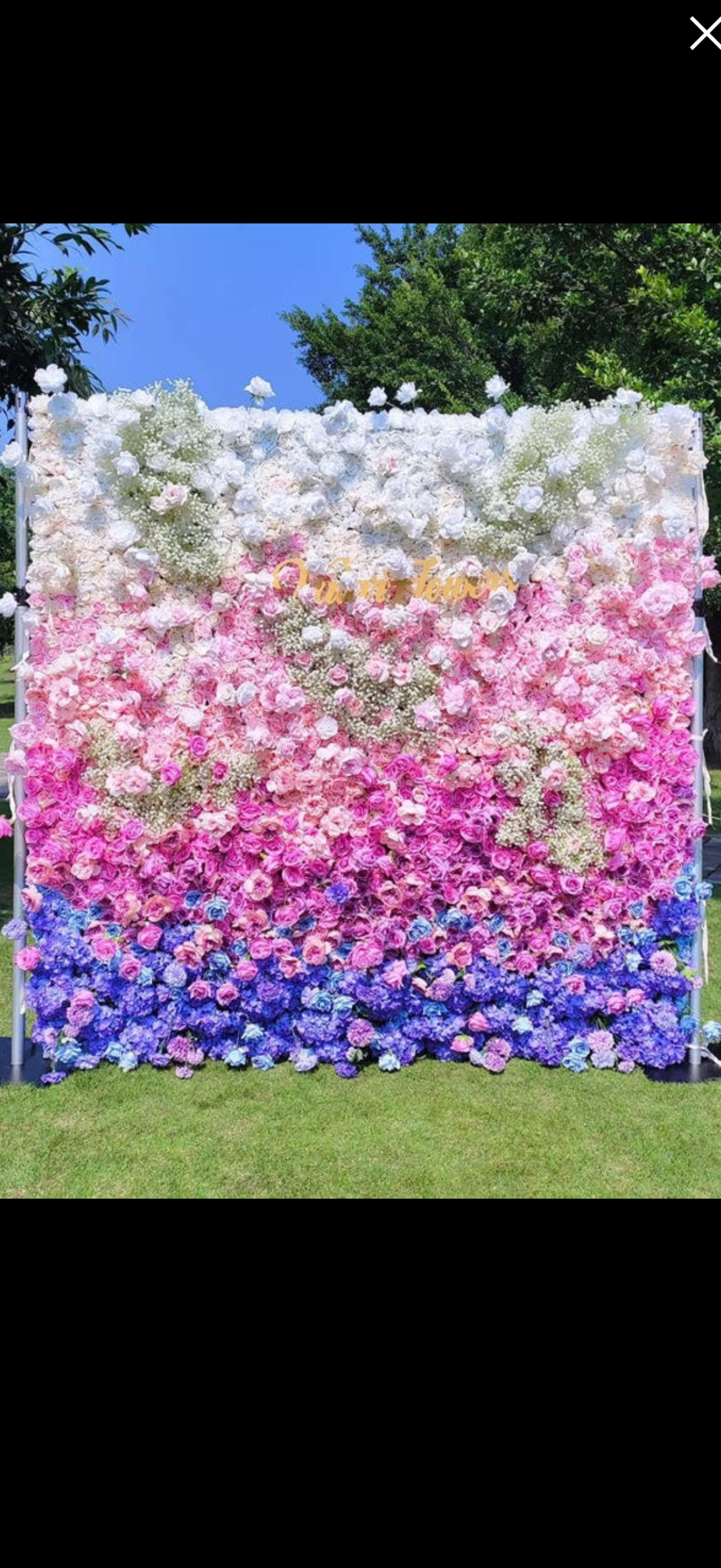 Blomstervegg til leie for enhver anledning