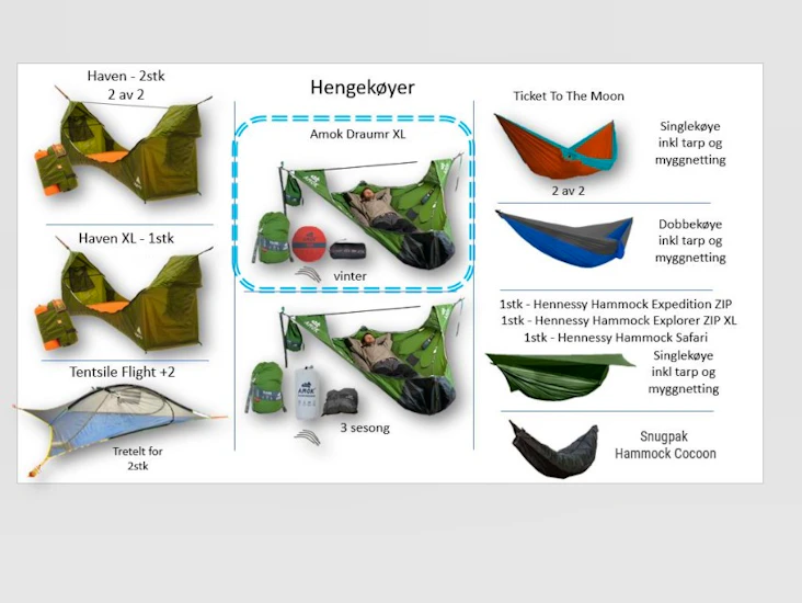 Hengekøye - amok draumr xl - vinter