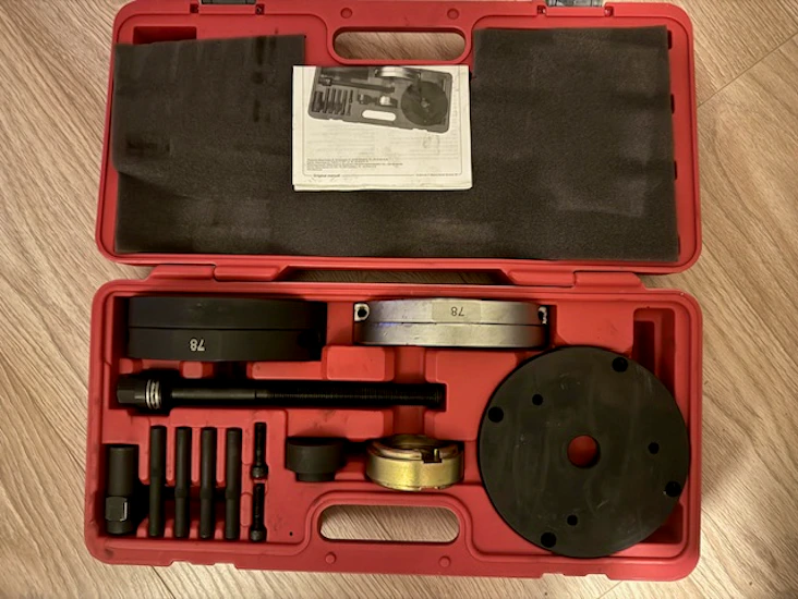 78mm hjullager verktyg