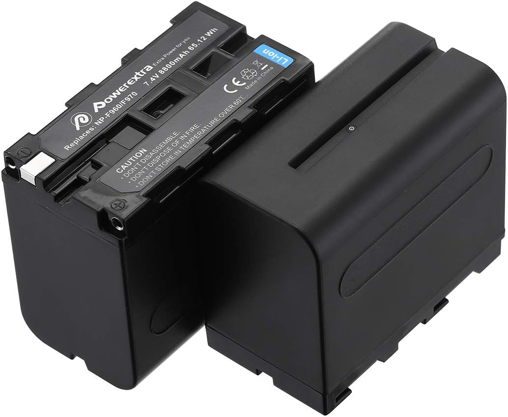 2x sony np-f970 batteries
