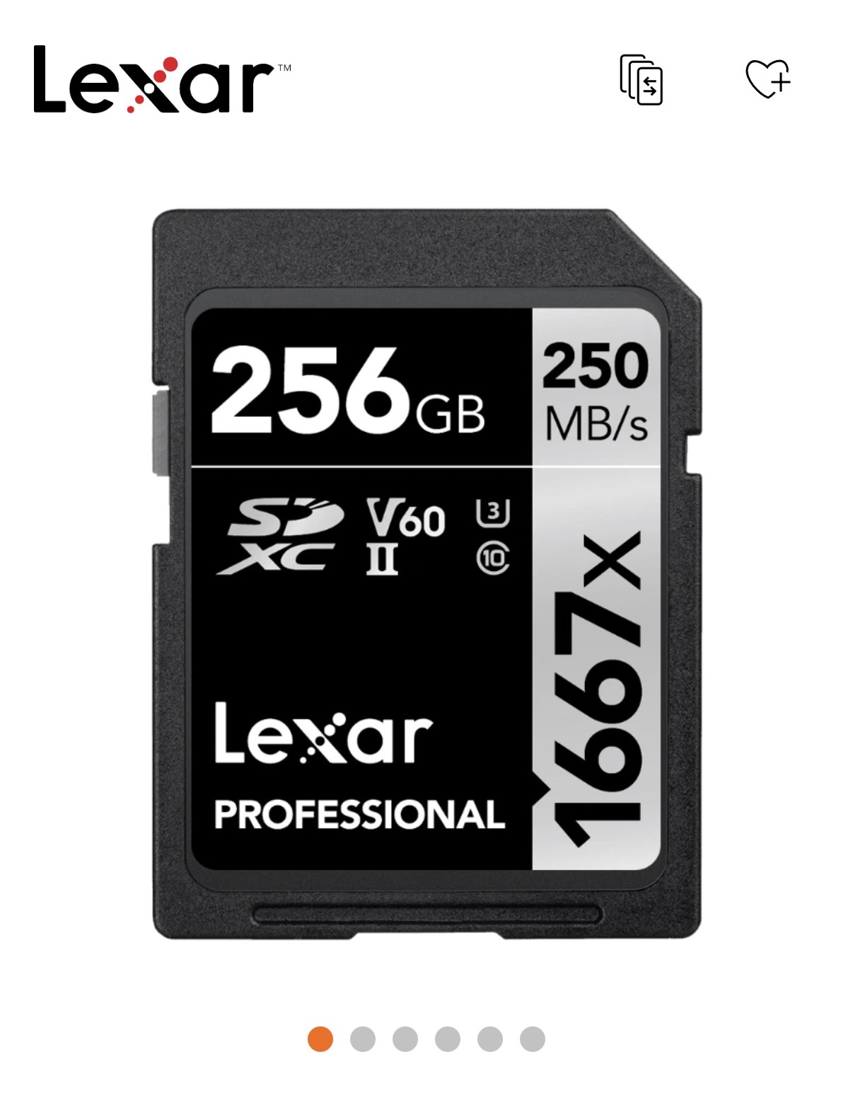 Lexar professional 256 gb