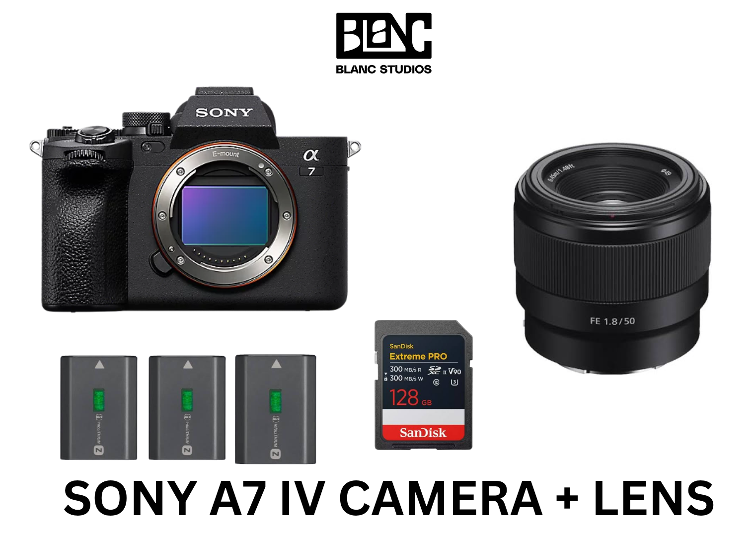 Sony a7 iv camera + sony 50mm