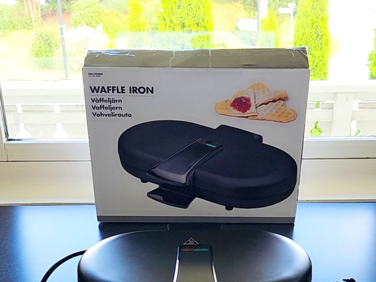 Dobbelt vaffeljern hjerteformet