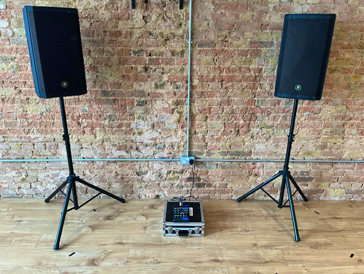 2 speaker pa system - delivered/collected to your venue