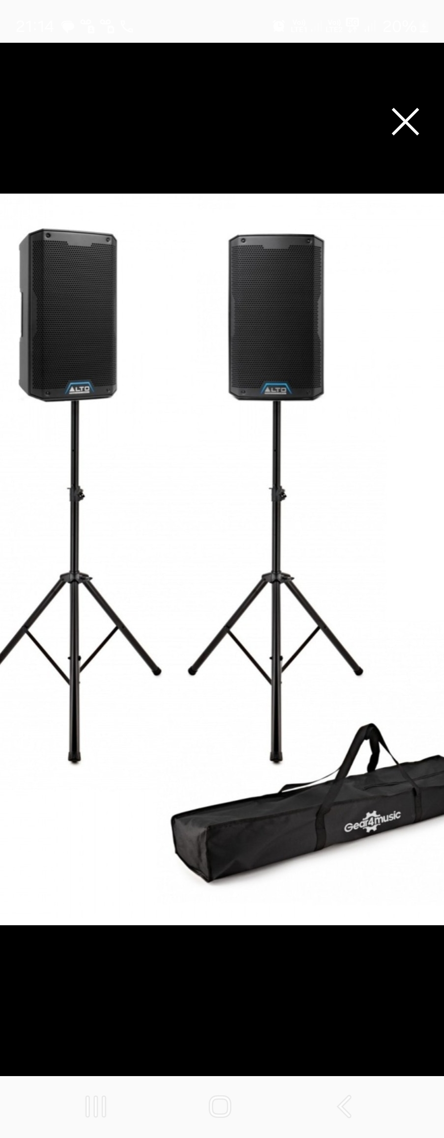 Alto ts415 speakers x2 (bluetooth enabled)