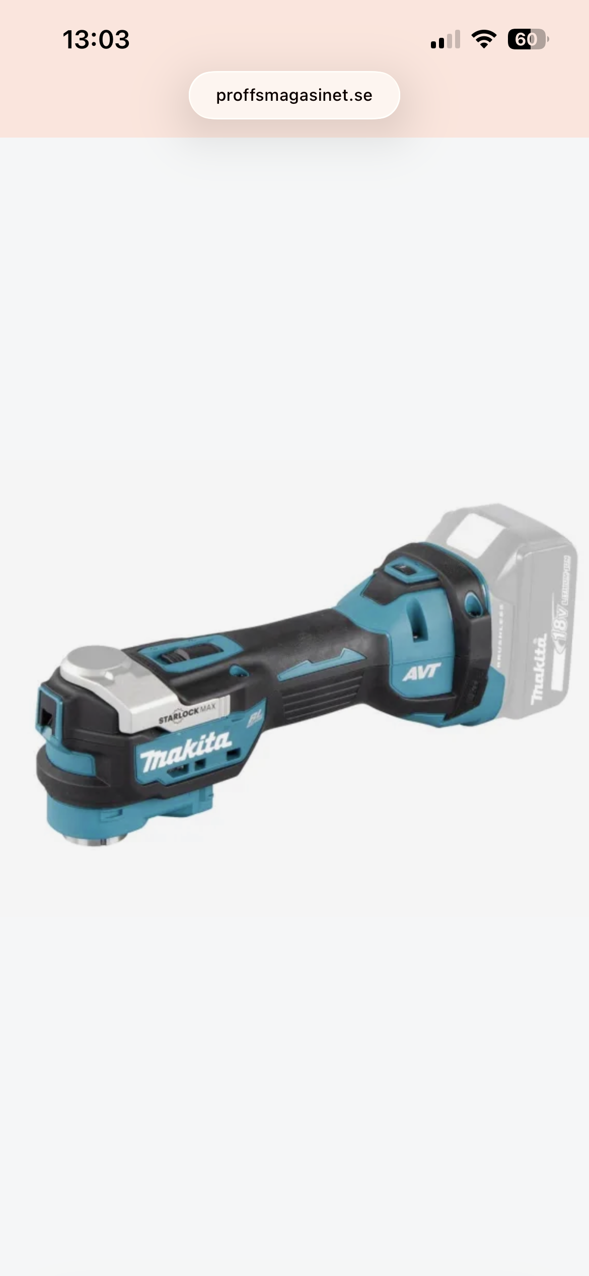 Batteridriven vinkelslip 