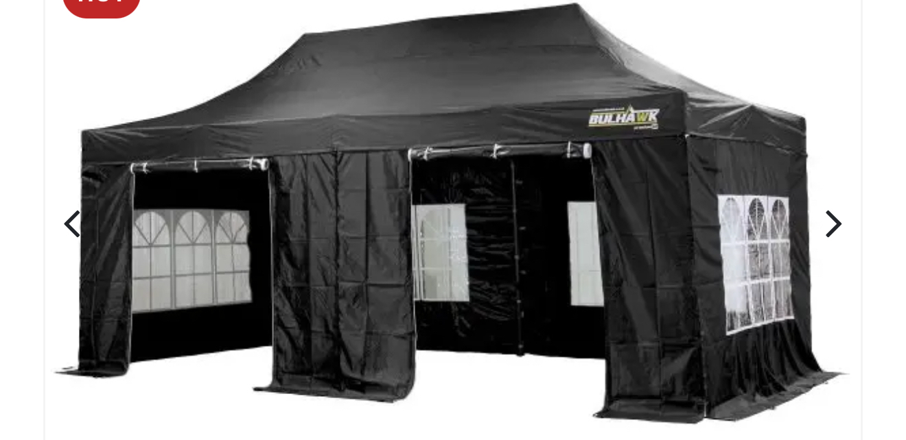 Gazebo marquee heavy duty waterproof with sides 3x6m