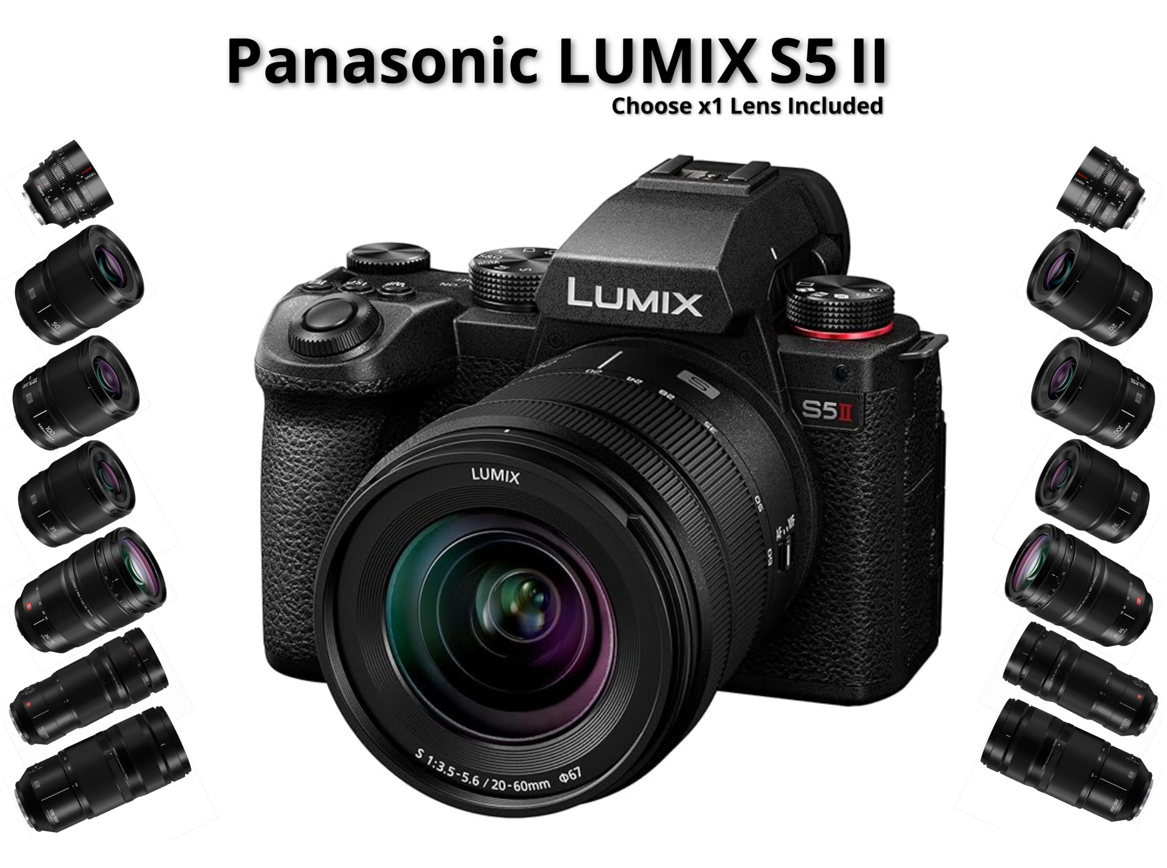 Panasonic lumix s5 ii  + one lens