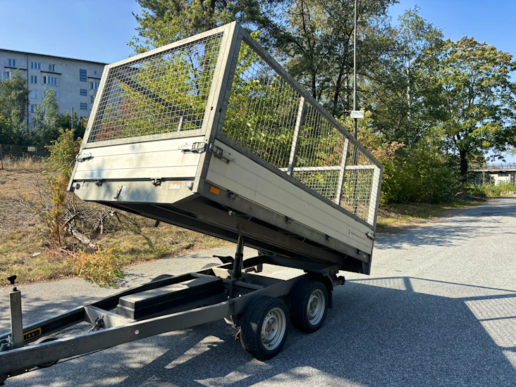 Saris tippsläp boggie. lastvikt 2000kg