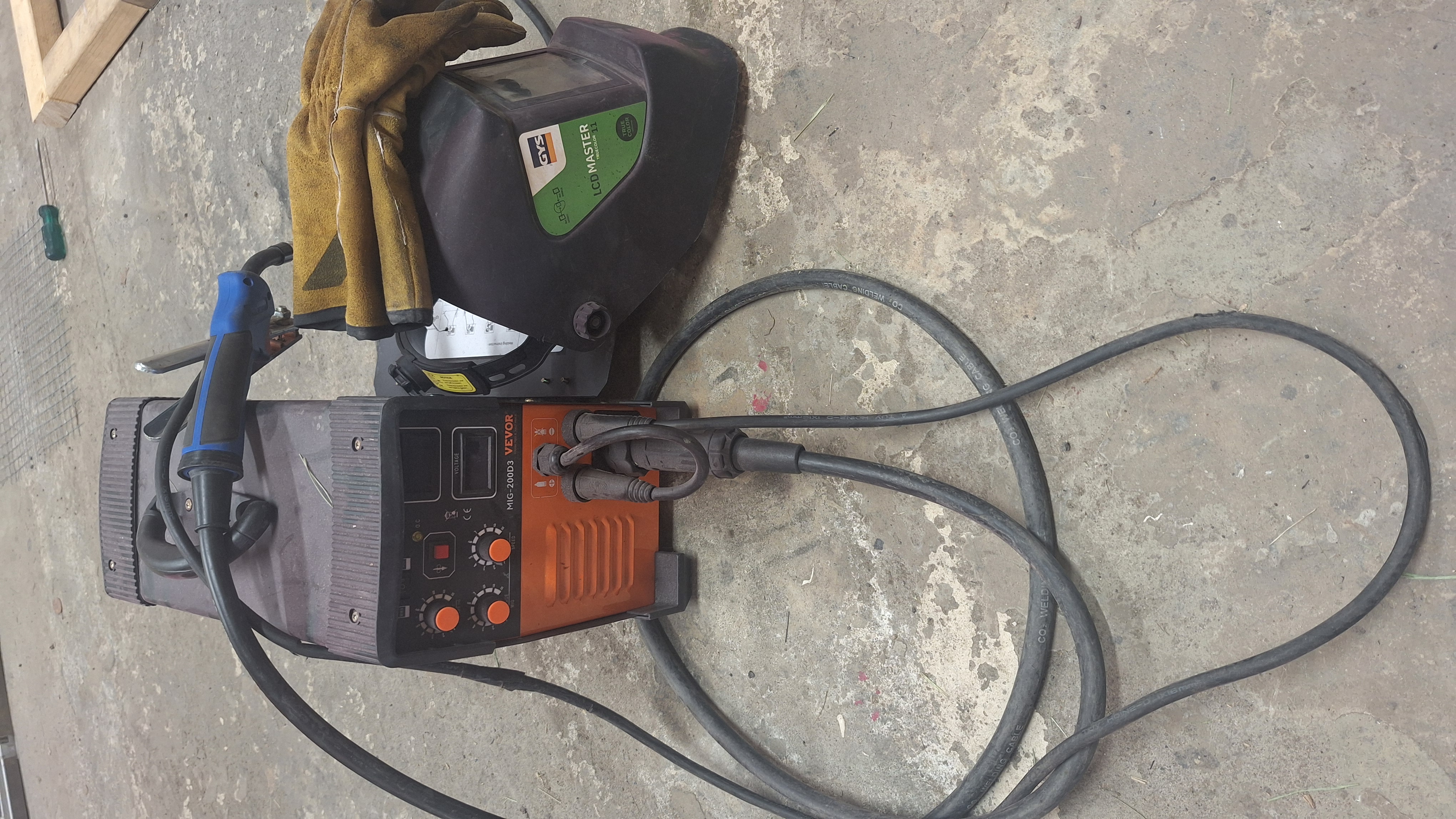Vevor mig-svets 200 amp