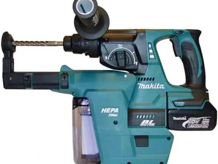 Makita borrhammare/slagborr med dammsugare
