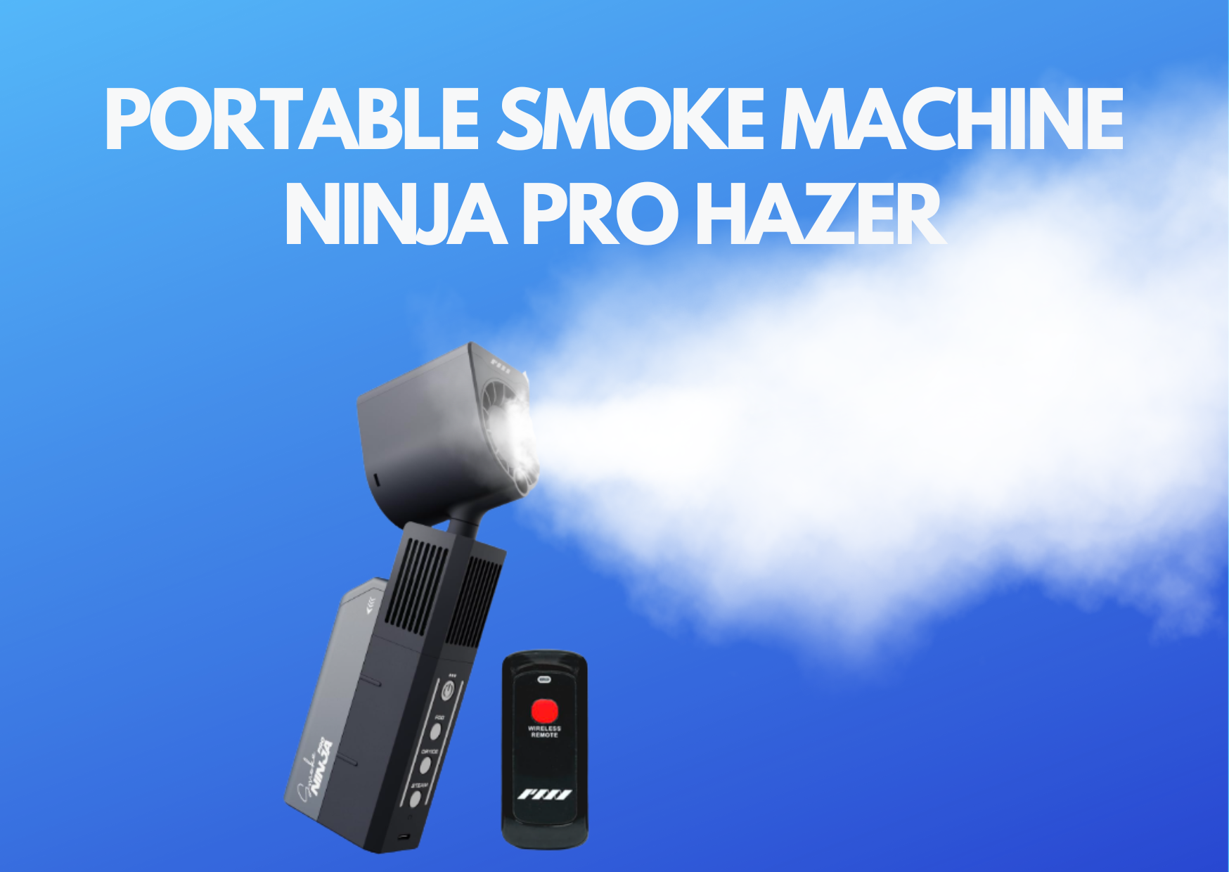 Pmi smokeninja pro portable fog, smoke & haze machine – 3rd-gen bluetooth haze nozzle for studio & cinematography