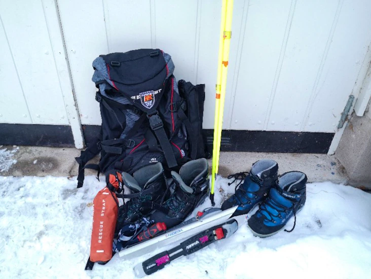 Långfärdsskridskor komplett paket