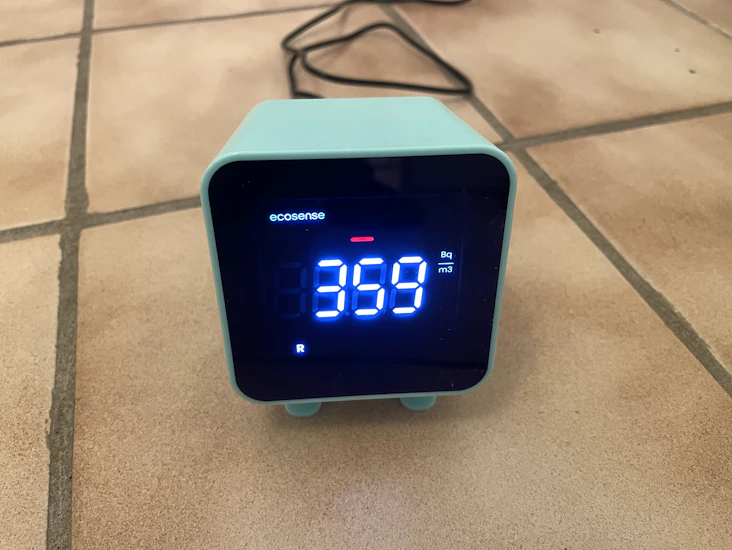 Radonmätare ecoblu för husvisningar m.m.