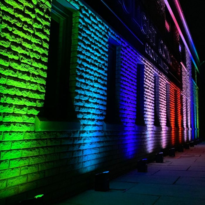 8x wireless rgbwauv battery uplights with remote control