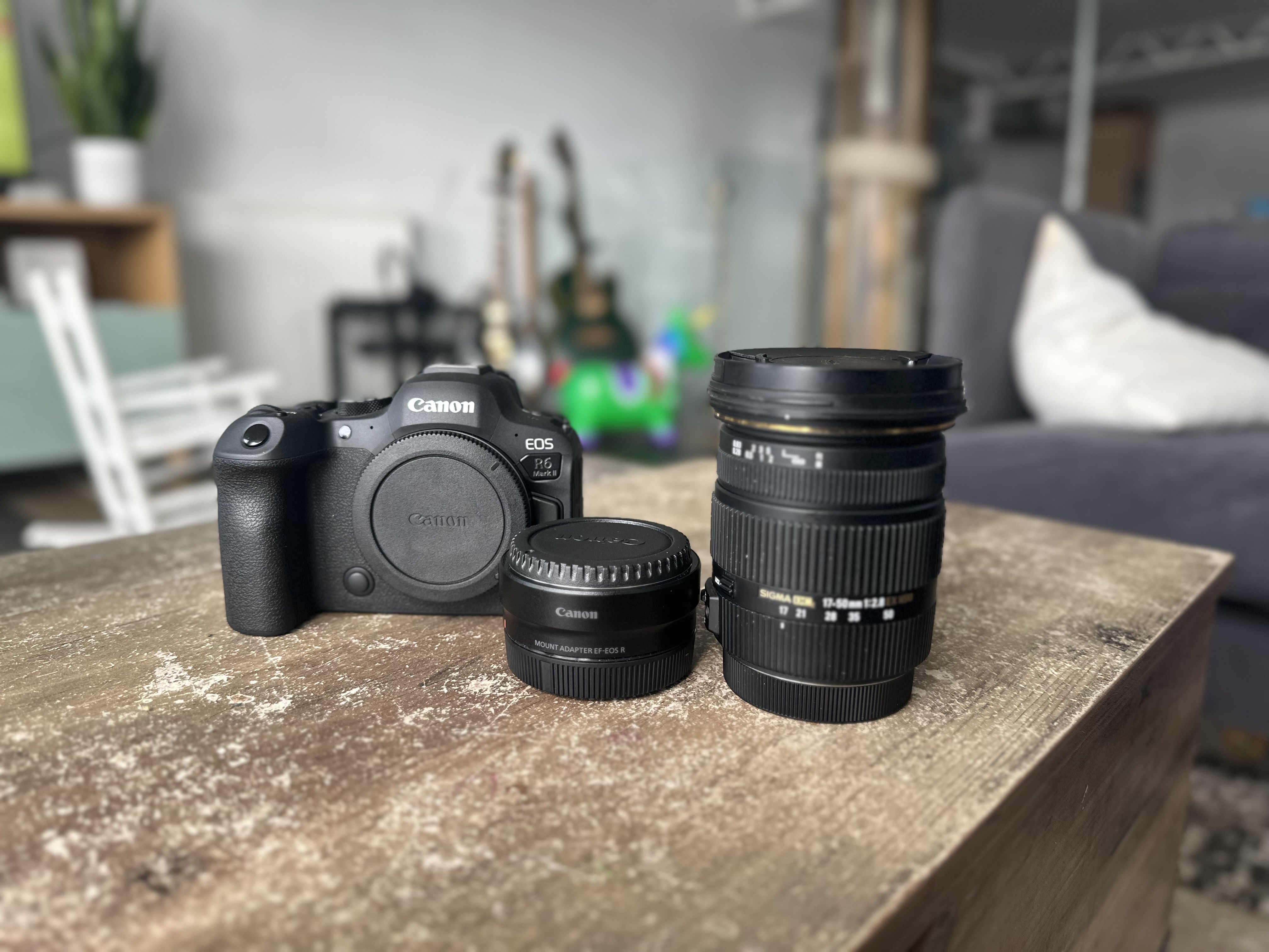 Canon r6 mark ii + ef-eos r adapter + sigma 17-50mm f/2.8