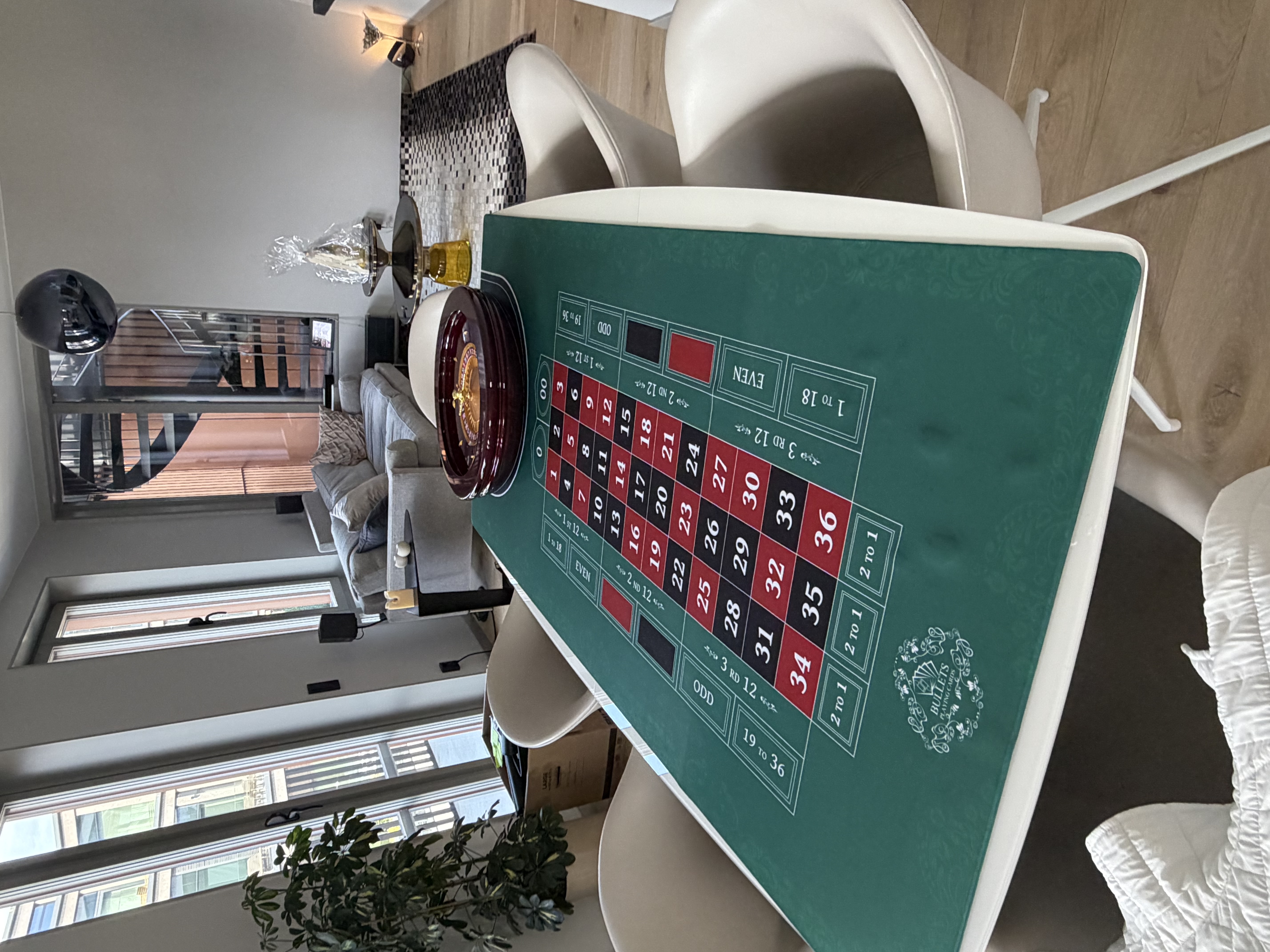 Roulette och roulette matta