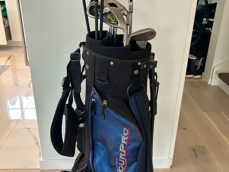 Golfbag og køller