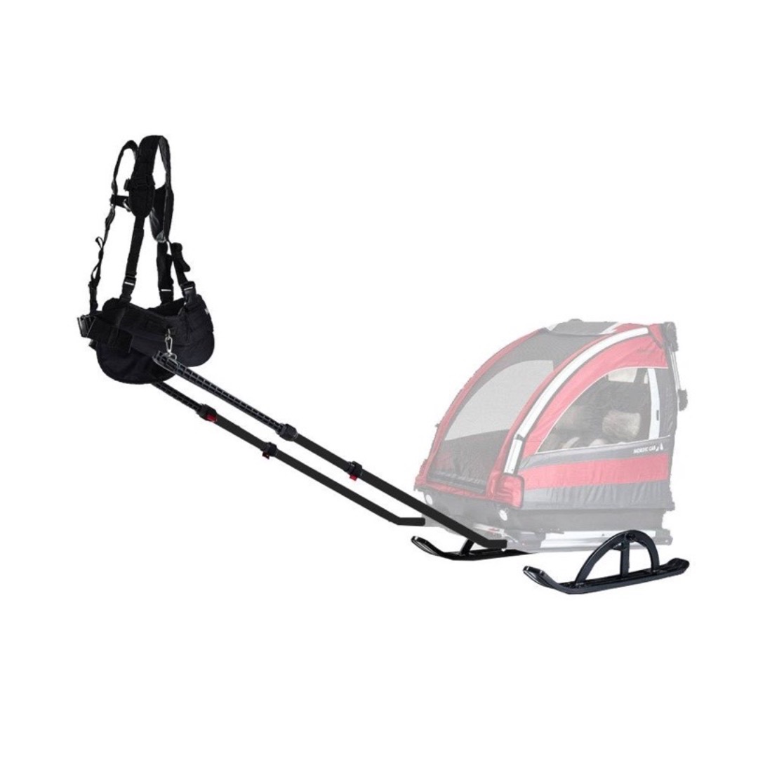 Nordic cab m/ski og hjul til sykkel