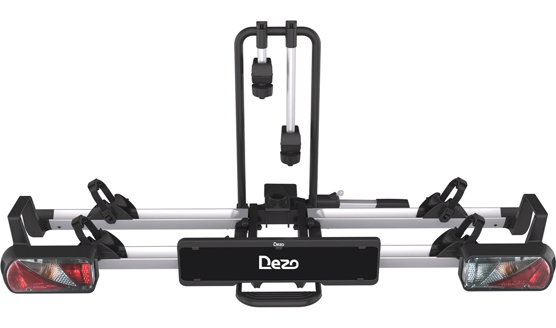 Dezo xfold2 et fullt sammenleggbart og kompakt sykkelstativ for 2 sykler