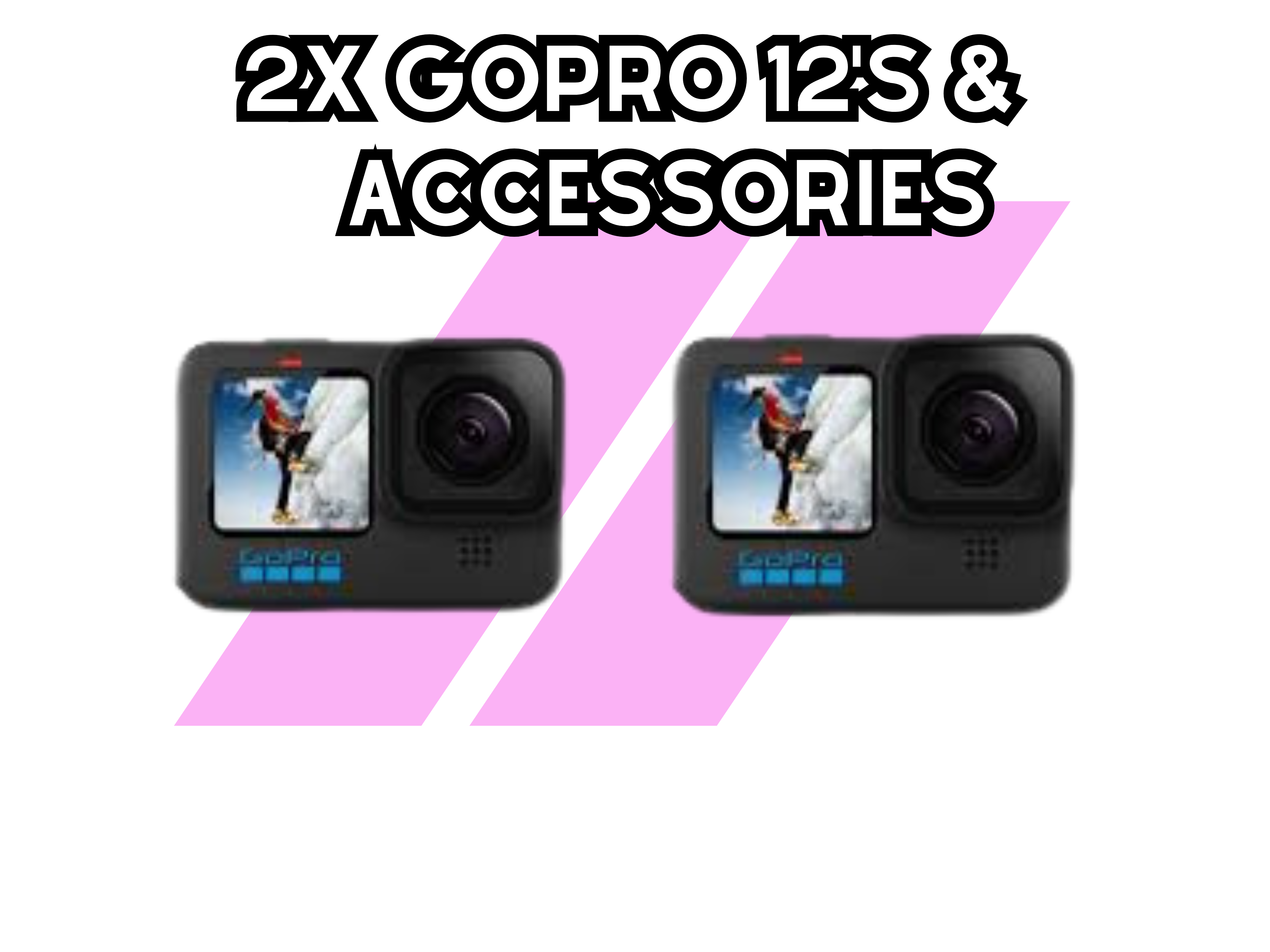 2x gopro hero 12 kit and accessories