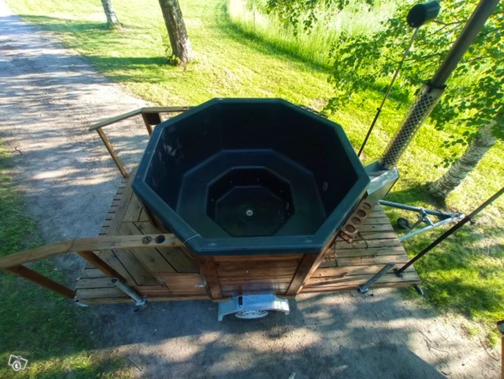 Paljukärry, porepalju, kylpytynnyri