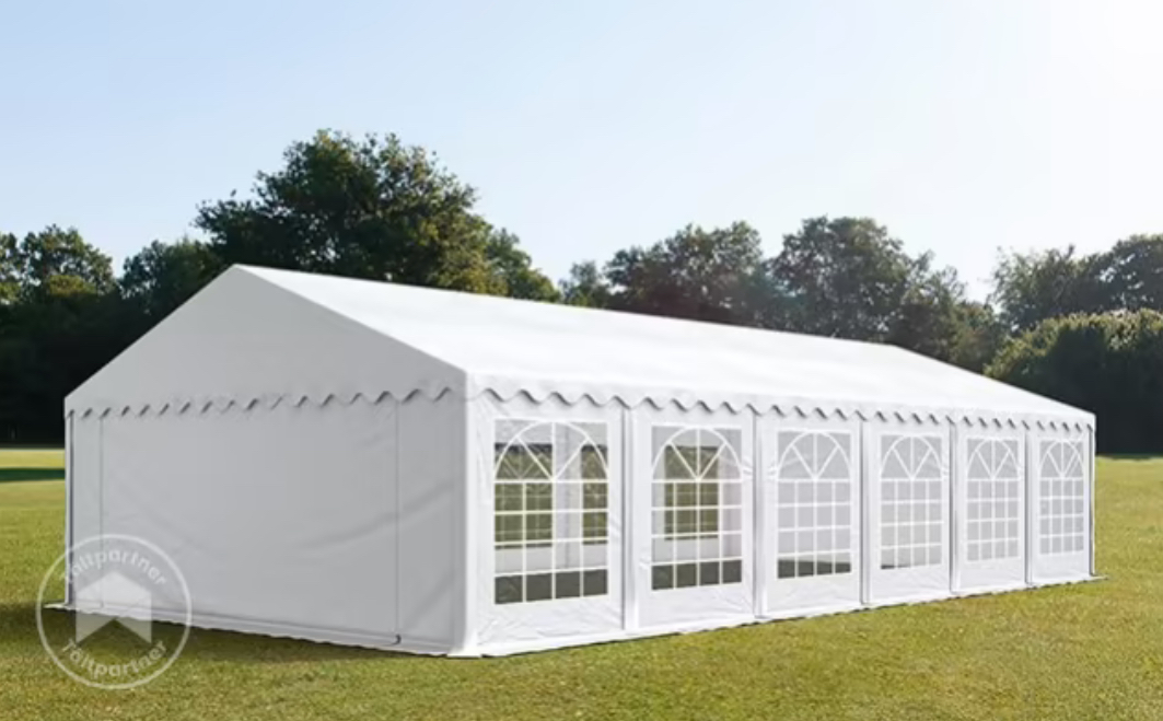 Partytält med plats för 100 personer (6x12 m)