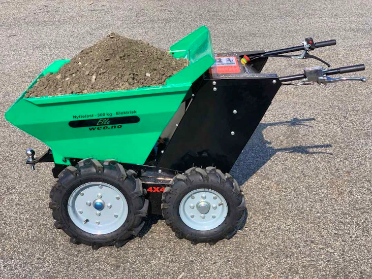 Elektrisk minidumper, trillebår