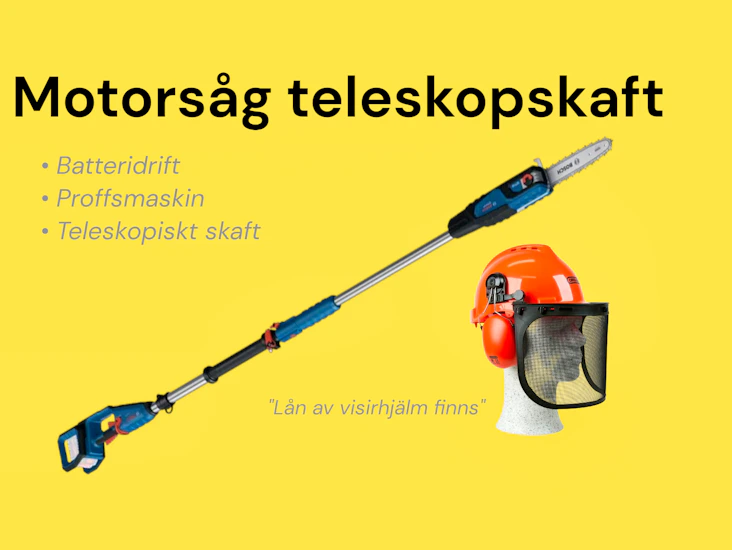 Motorsåg teleskopskaft batteri