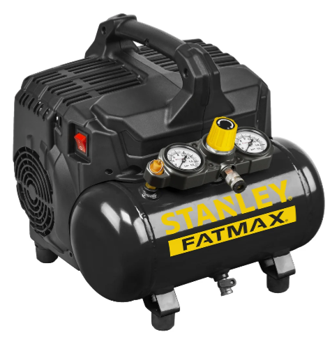 Stillegående stanley fatmax kompressor 6 l 750 w