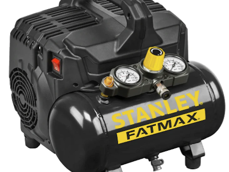 Stillegående stanley fatmax kompressor 6 l 750 w
