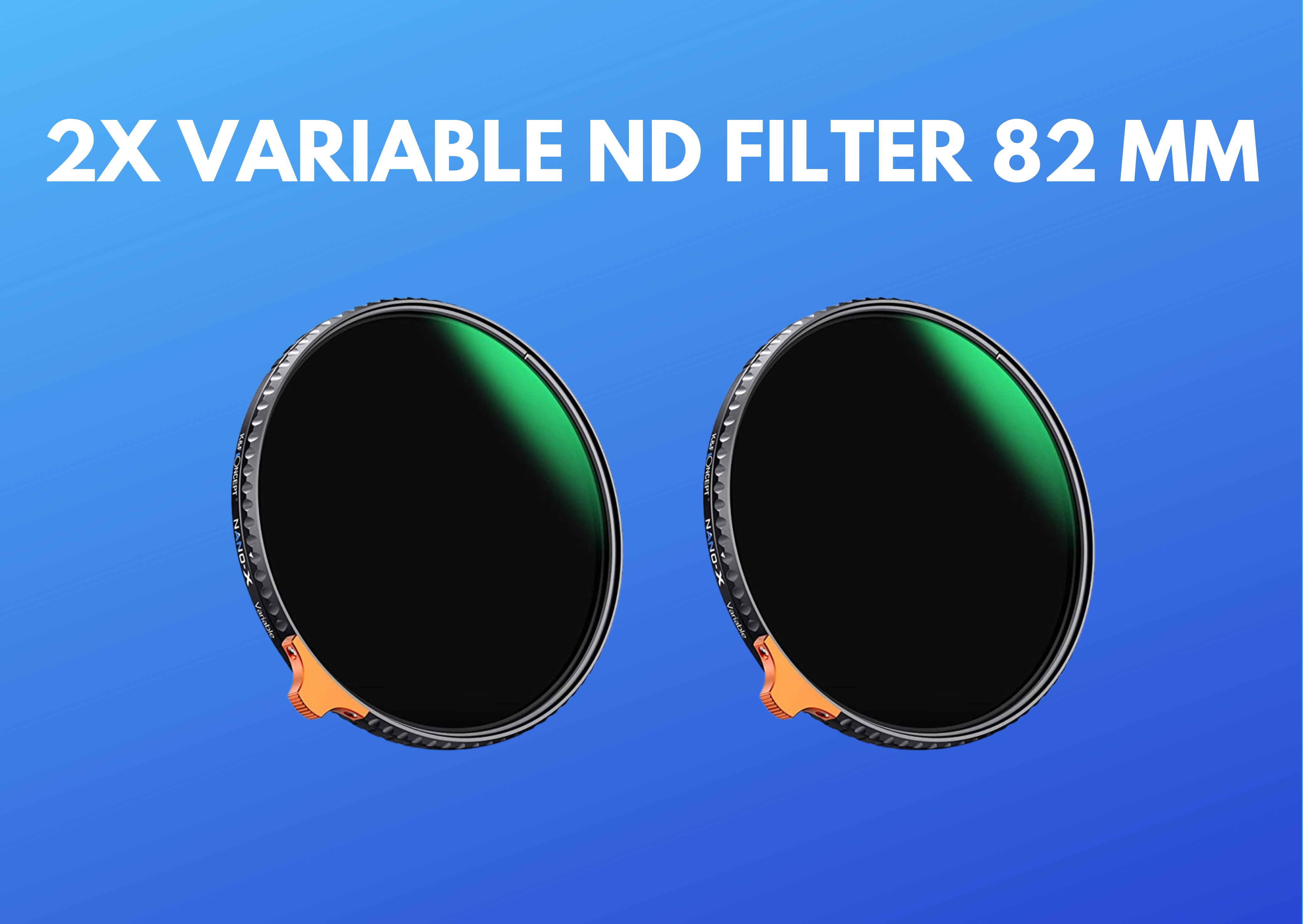 2x 82mm nd filter - variable nd filter nd2- nd400
