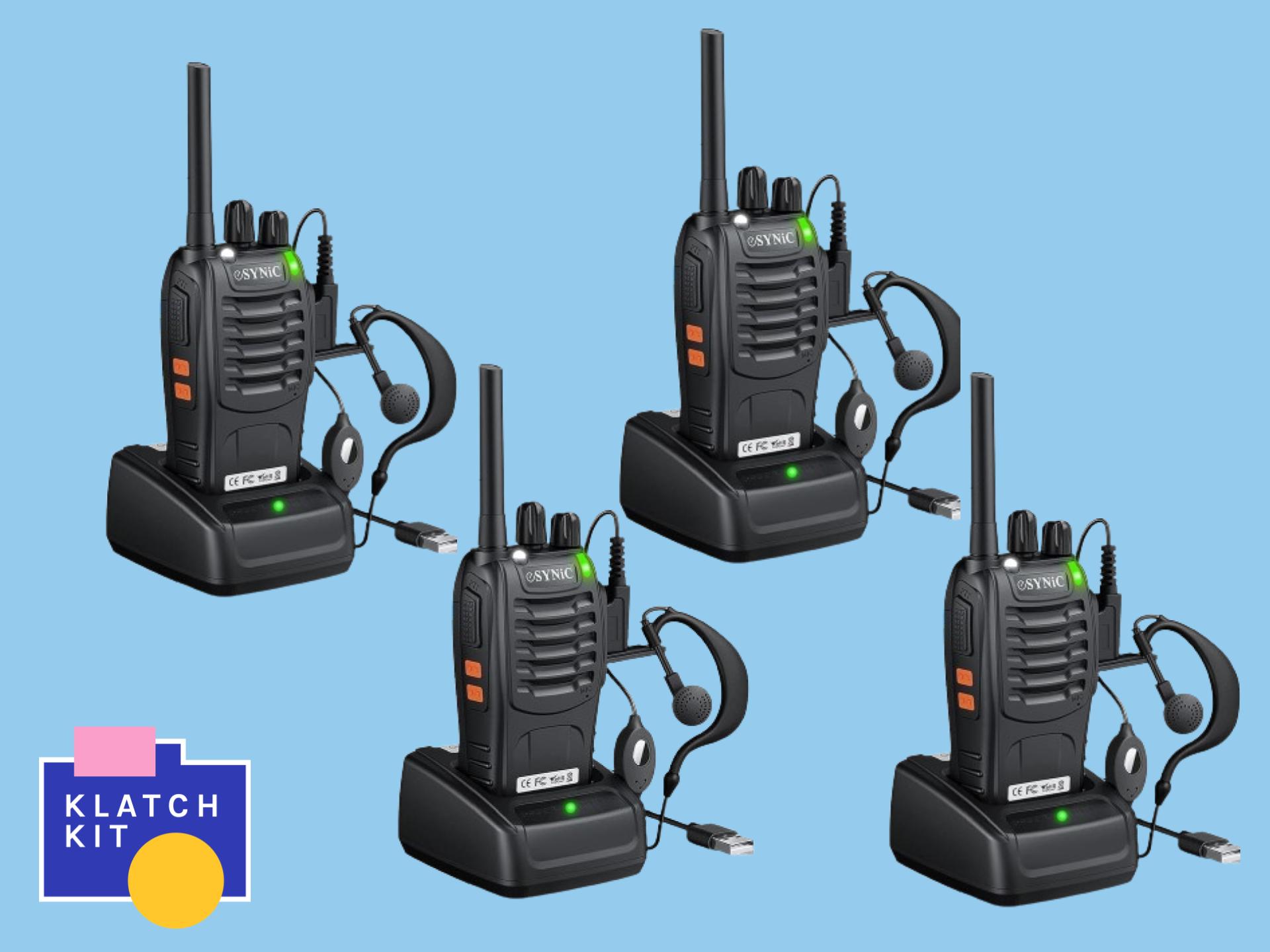 Professional walkie talkies x4