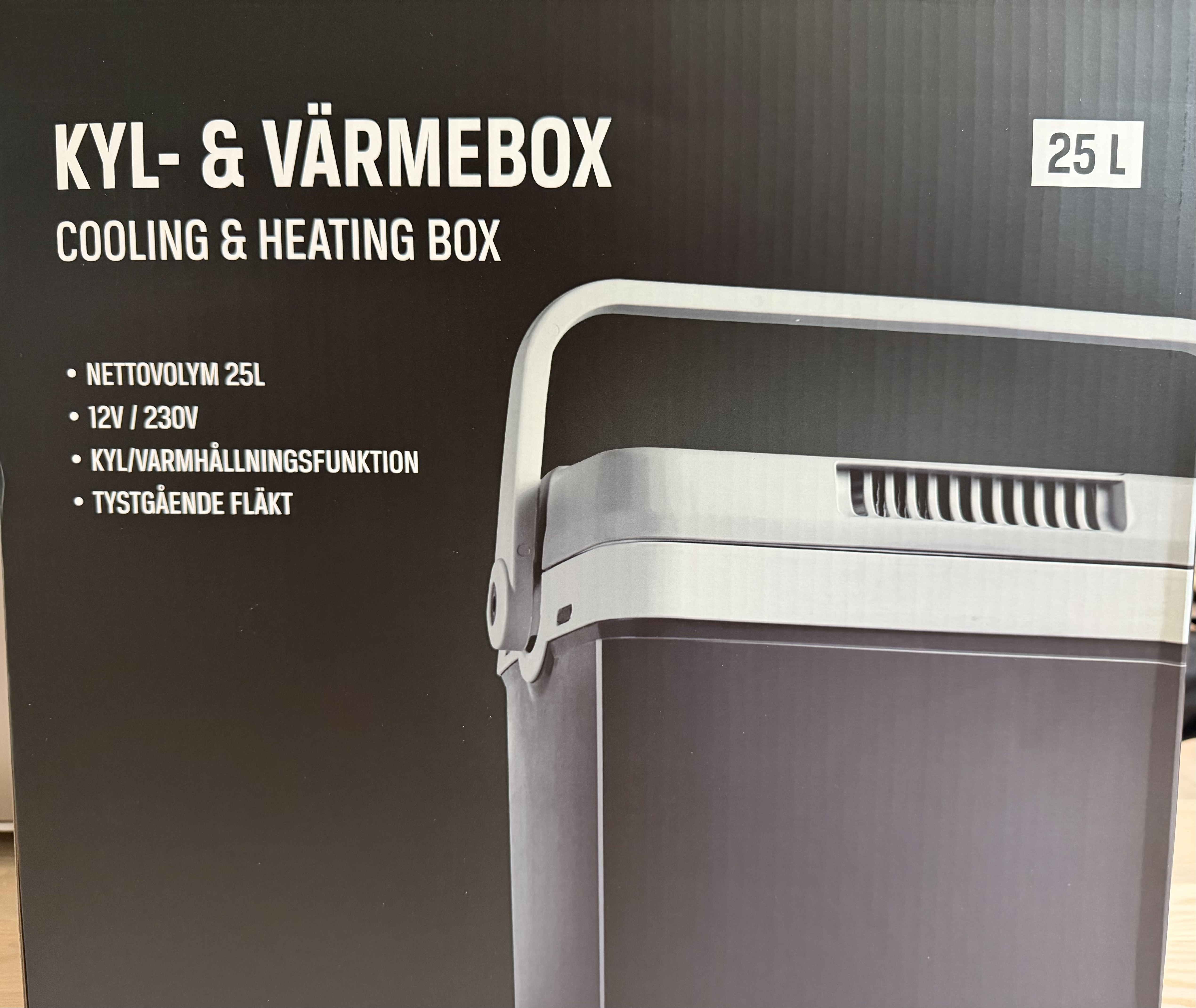 Kylbox / kylväska / värmeväska 25 liter 12v & 230v